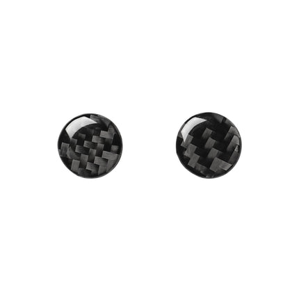 Car Carbon Fiber Air Conditioning Button Decorative Sticker for Audi A6 S6 C7 A7 S7 4G8 2012-2018, Left and Right Drive Universal, Air Conditioning Button