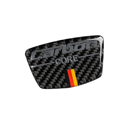 Car Carbon Fiber German Flag Pattern Doorpost Decorative Sticker for Audi TT, Left and Right Drive Universal