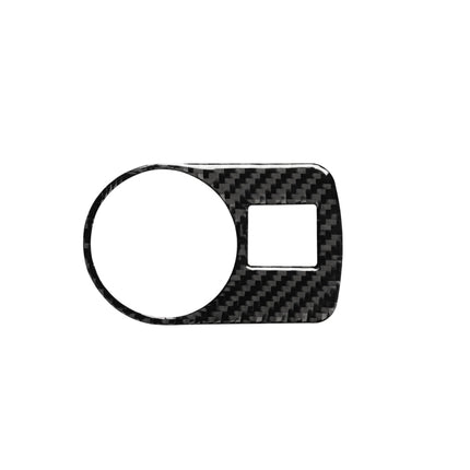 Car Carbon Fiber Headlight Switch Decorative Sticker for Audi TT 8n 8J MK123 TTRS 2008-2014, Left Drive