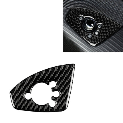 Car Carbon Fiber Door Button Decorative Sticker for Audi TT 8n 8J MK123 TTRS 2008-2014, Right Drive, B Style