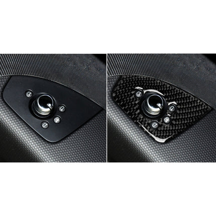 Car Carbon Fiber Door Button Decorative Sticker for Audi TT 8n 8J MK123 TTRS 2008-2014, Right Drive, B Style
