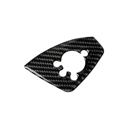 Car Carbon Fiber Door Button Decorative Sticker for Audi TT 8n 8J MK123 TTRS 2008-2014, Left Drive, B Style