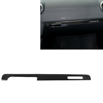 Car Carbon Fiber Passenger Seat Decorative Strip for Audi TT 8n 8J MK123 TTRS 2008-2014, Left Drive