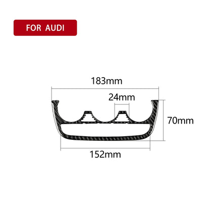 Car Carbon Fiber Air Conditioning Button Decorative Sticker for Audi TT 8n 8J MK123 TTRS 2008-2014, Left and Right Drive Universal