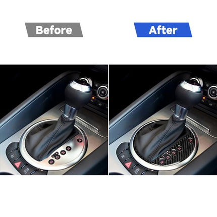 Car Carbon Fiber Gear Shift Position Panel Decorative Sticker for Audi TT 8n 8J MK123 TTRS 2008-2014, Right Drive, Gear Shift Position