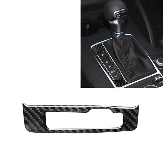 Car Carbon Fiber Gear Shift Frame Decorative Sticker for Audi A3 / 8V 2014-2019, Left Drive