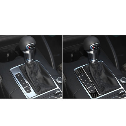 Car Carbon Fiber Gear Shift Frame Decorative Sticker for Audi A3 / 8V 2014-2019, Left Drive
