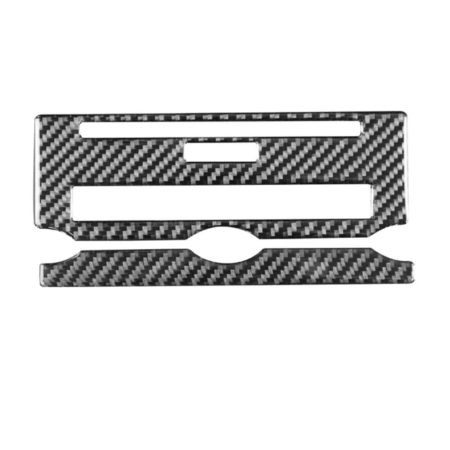 Car Carbon Fiber Central Control CD Panel Decorative Sticker for Land Rover Discovery 4 2010-2016, Left and Right Drive Universal, Central Control CD Panel