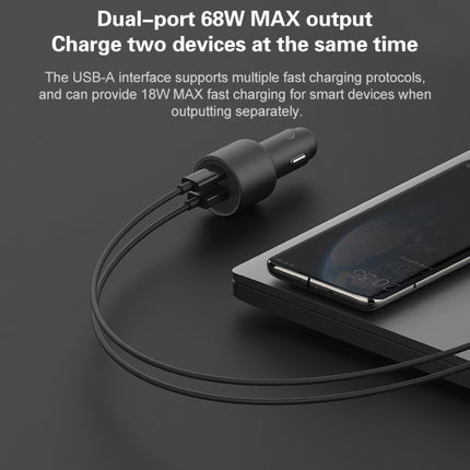 Cargador de coche original Xiaomi CC07ZM de 100 W con dos puertos USB + USB-C/Tipo-C, carga rápida, versión 1A1C, 100 W