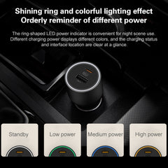 Original Xiaomi CC07ZM 100W Dual Ports USB + USB-C / Type-C Car Charger Fast Charging Version 1A1C, 100W