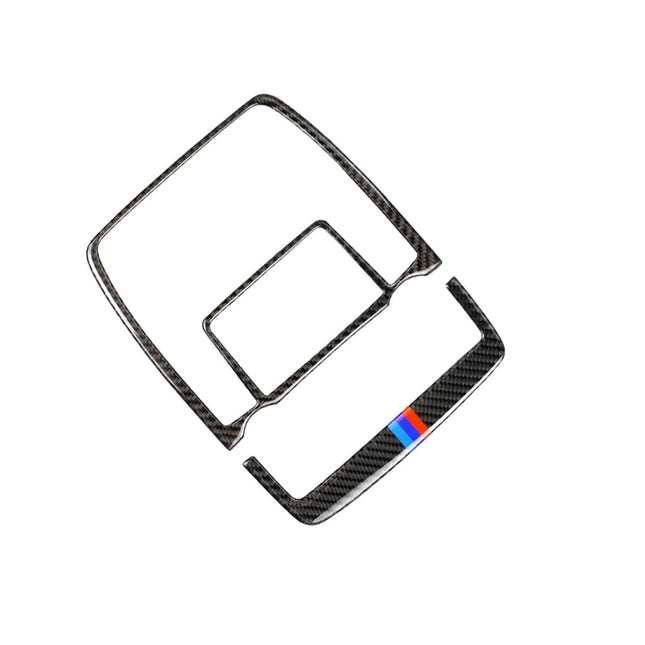 2 in 1 Car Carbon Fiber Tricolor Reading Light Decorative Sticker for BMW E70 X5 / E71 X6 2008-2013, Left and Right Drive Universal, Reading Light(Tricolor)