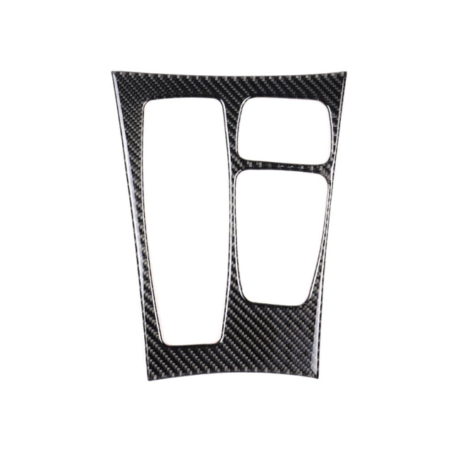 Car Carbon Fiber Solid Color Gear Panel Decorative Sticker for BMW X5 2008-2013 / X6 2009-2014, Low-level Configuration Left Drive, Gear Panel
