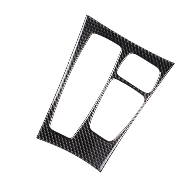 Car Carbon Fiber Solid Color Gear Panel Decorative Sticker for BMW X5 2008-2013 / X6 2009-2014, Low-level Configuration Left Drive, Gear Panel