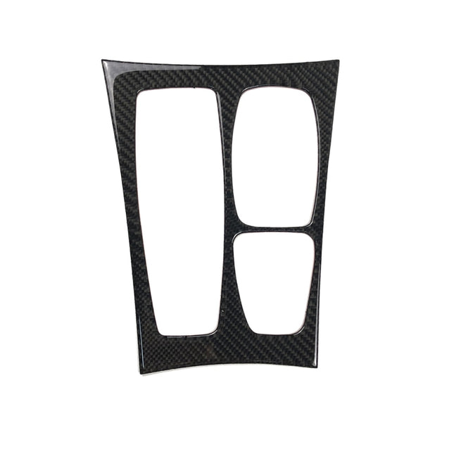 Car Carbon Fiber Solid Color Gear Panel Decorative Sticker for BMW X5 2008-2013 / X6 2009-2014, High Configuration Left Drive, Gear Panel (High Configuration)
