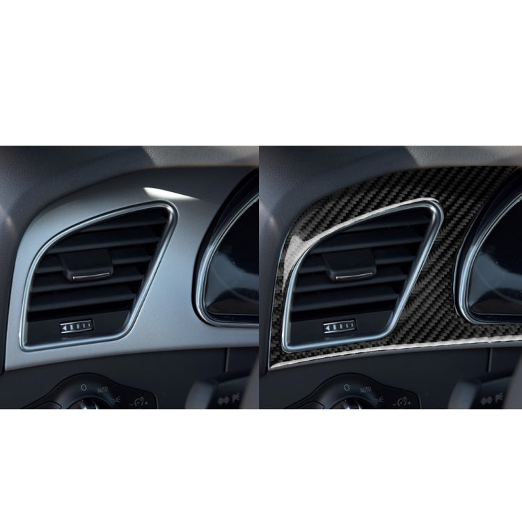 Car Carbon Fiber Dashboard Frame Decorative Sticker for Audi A5, Left Drive, For Audi A5