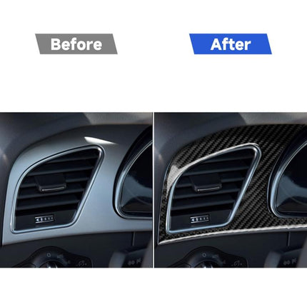 Car Carbon Fiber Dashboard Frame Decorative Sticker for Audi A5, Left Drive, For Audi A5