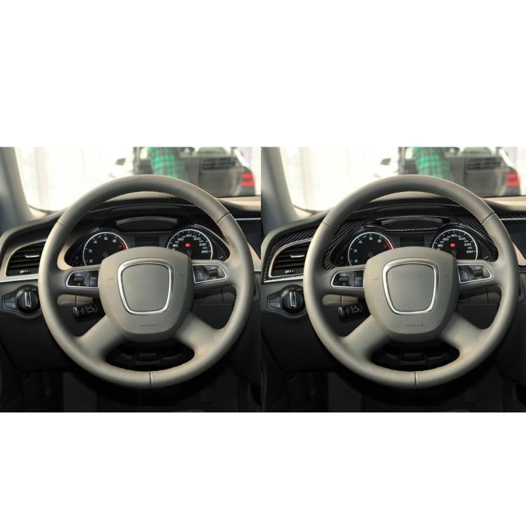 Car Carbon Fiber Dashboard Frame Decorative Sticker for Audi A4 2009-2010 / A4L 2009-2012, Left Drive, For Audi A4 2009-2010