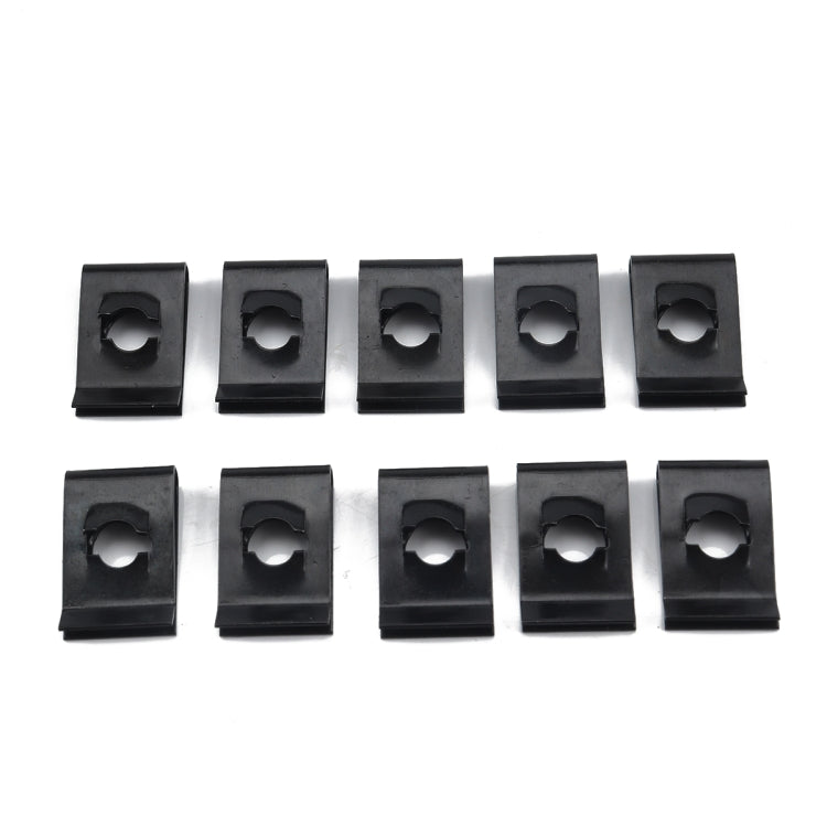 120 PCS Black U Nut Kit Spire Clips No.14 Zinc Speed Fasteners Lug Nuts, 120 PCS