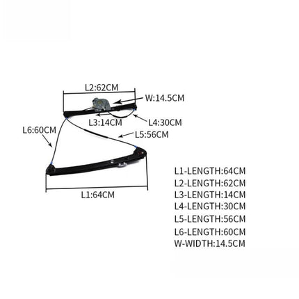 Car Front Left Glass Lift Power Window Regulator LH Driver Side + Toolkit 51338254911 for BMW X5