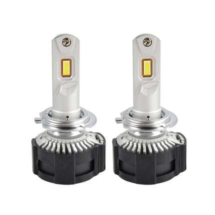 2 PCS P18 H7 DC11-30V 52W 6500K 6500LM Car LED Headlight Lamps