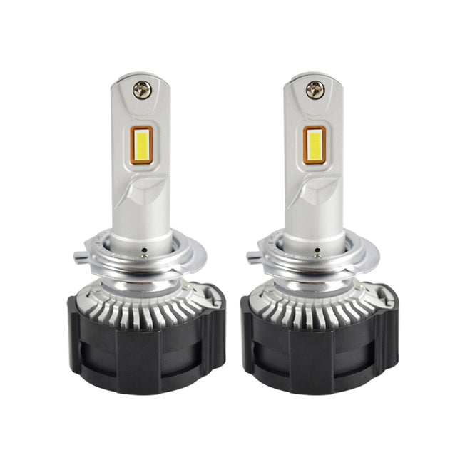 2 PCS P18 H7 DC11-30V 52W 6500K 6500LM Car LED Headlight Lamps