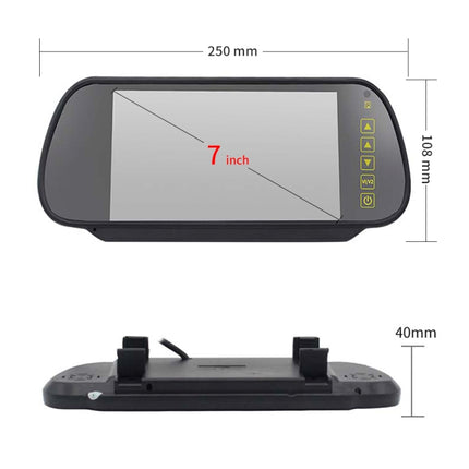 PZ464 Car Waterproof Brake Light View Camera + 7 inch Rearview Monitor for Renault / Vauxhall, PZ464 + 7 inch Rearview Monitor