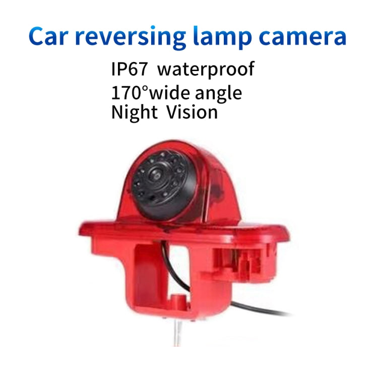 PZ464 Car Waterproof Brake Light View Camera + 7 inch Rearview Monitor for Renault / Vauxhall, PZ464 + 7 inch Rearview Monitor
