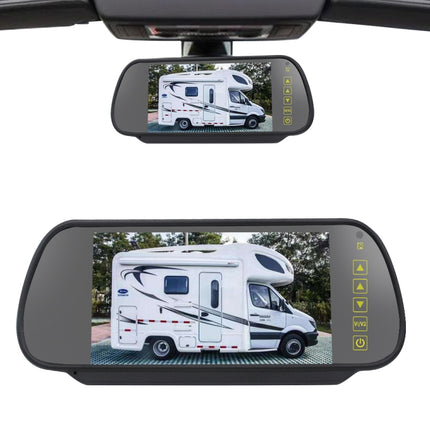 PZ461 Car Waterproof High Position Tail Light Brake Light View Camera + 7 inch Rearview Monitor for Mercedes Benz / Volkswagen, PZ461 + 7 inch Rearview Monitor