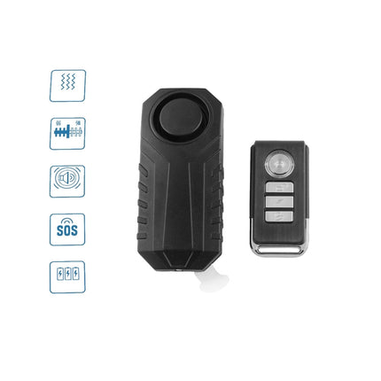 Wireless Anti-Theft Vibration Motorcycle Bicycle Waterproof Security Bike Alarm with Remote, MB-AH024