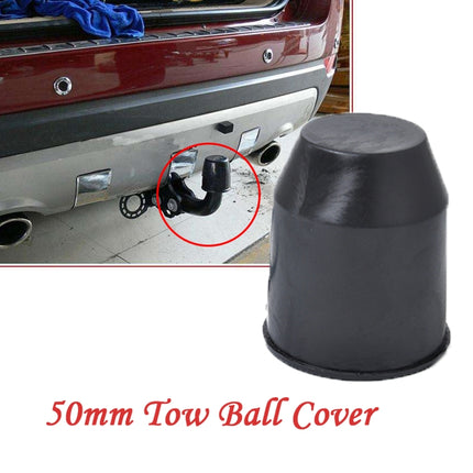 50mm Plastic Car Truck Tow Ball Cover Cap Towing Hitch Trailer Towball Protection