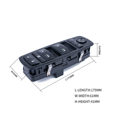 Car Auto Electronic Window Master Control Switch Button 68039999AC for Dodge / Chrysler, For Dodge