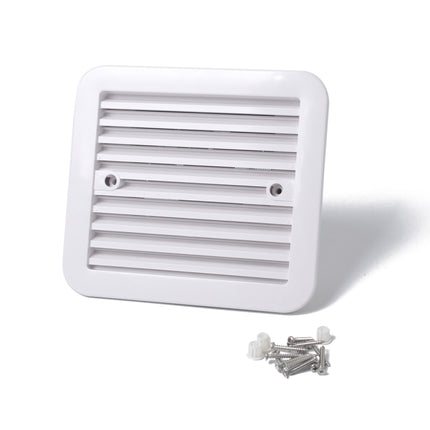 12V White Air Vent with Fan RV Trailer Caravan Mute Side Air Ventilation, A0672-01