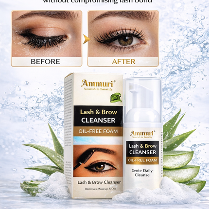 Eyelash Extension Shampoo & Lash Brow Cleansing Kit | Ammuri