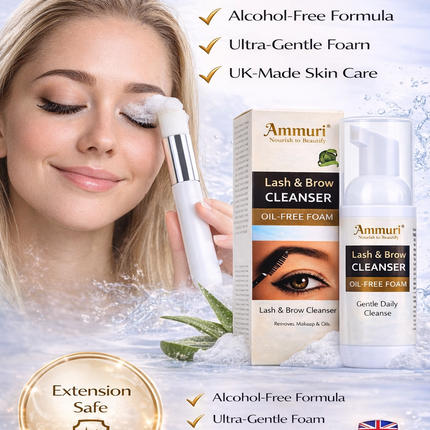Eyelash Extension Shampoo & Lash Brow Cleansing Kit | Ammuri