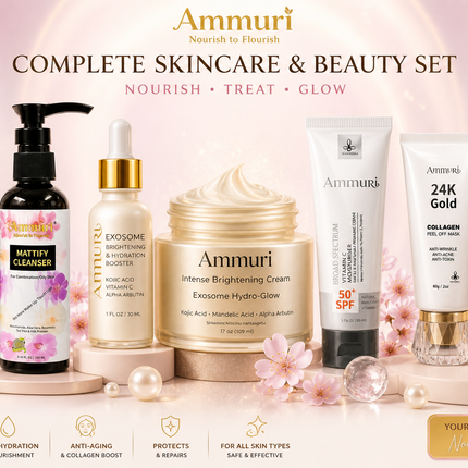Complete Brightening Skincare & Beauty Set | Nourish, Treat & Glow | Ammuri