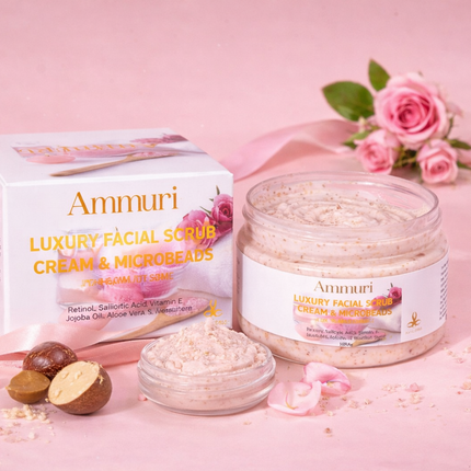 Retinol Facial Scrub & Exfoliating Cream for Smooth Skin | Ammuri