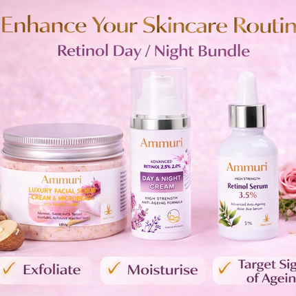 Retinol Facial Scrub & Exfoliating Cream for Smooth Skin | Ammuri