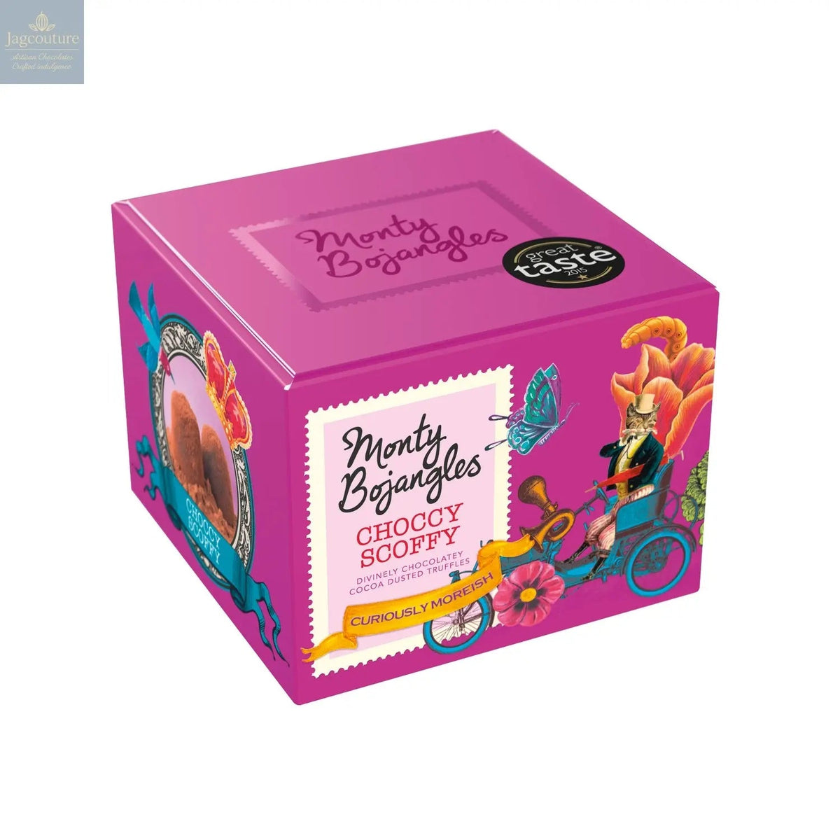 Choccy Scoffy gift box of chocolatey flavoured cocoa dusted truffles
