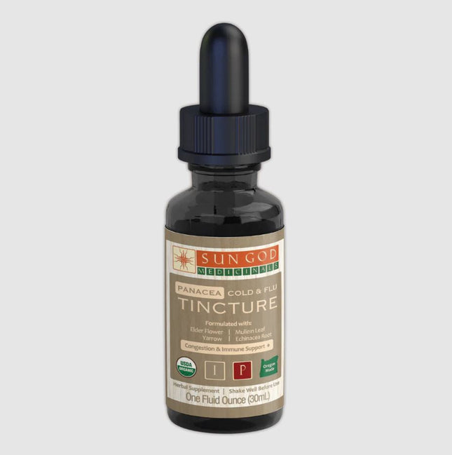 Organic Cold and Flu Organic Tincture - COLD, FLU & SINUS RELIEF