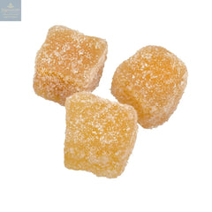Crystallised stem ginger pieces