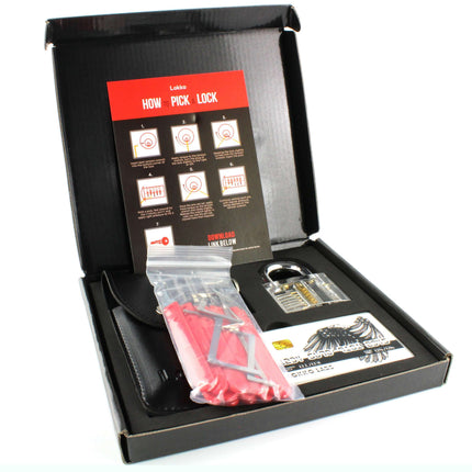 Lokko Lock Picking Kit - Lock Picks, Practice Lock, Spy Kit, Beginners Guide