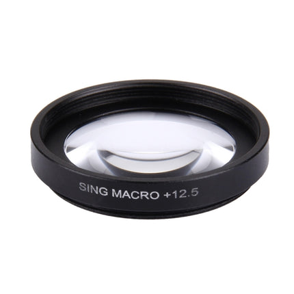 JUNESTAR Proffesional 37mm 12.5X Macro Lens Filter + Lens Protective Cap for GoPro & Xiaomi Xiaoyi Yi Sport Action Camera, 12.5X Macro Lens