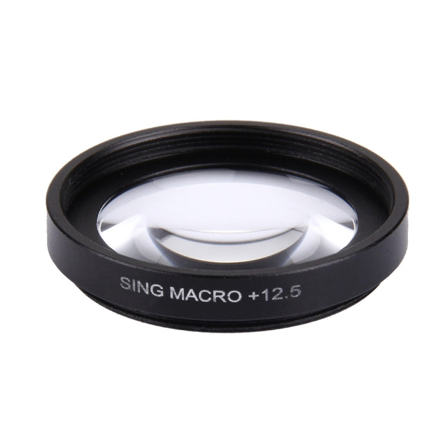 JUNESTAR Proffesional 37mm 12.5X Macro Lens Filter + Lens Protective Cap for GoPro & Xiaomi Xiaoyi Yi Sport Action Camera, 12.5X Macro Lens