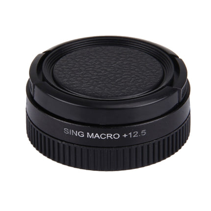 JUNESTAR Proffesional 37mm 12.5X Macro Lens Filter + Lens Protective Cap for GoPro & Xiaomi Xiaoyi Yi Sport Action Camera, 12.5X Macro Lens