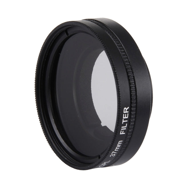 JUNESTAR for Xiaomi Xiaoyi Yi II 4K Sport Action Camera Proffesional 37mm CPL Filter + Lens Protective Cap, CPL Filter+Lens Cap