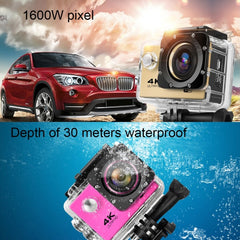 F60 2.0 inch Screen 170 Degrees Wide Angle WiFi Sport Action Camera Camcorder with Waterproof Housing Case, Support 64GB Micro SD Card, F60 (Yellow), F60 (White), F60 (Silver), F60 (Magenta), F60 (Blue), F60 (Gold), F60 (Black)