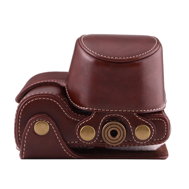 Full Body Camera PU Leather Case Bag with Strap for Sony A6000 / A6300 / Nex 6