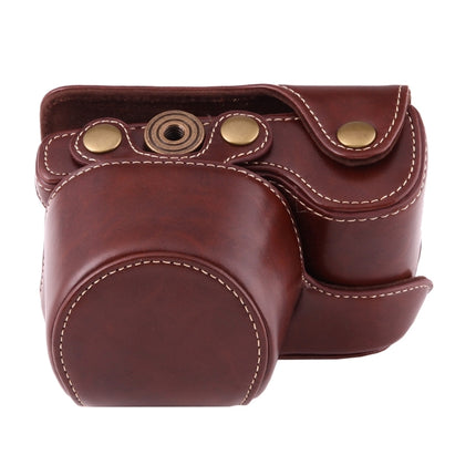 Full Body Camera PU Leather Case Bag with Strap for Sony A6000 / A6300 / Nex 6