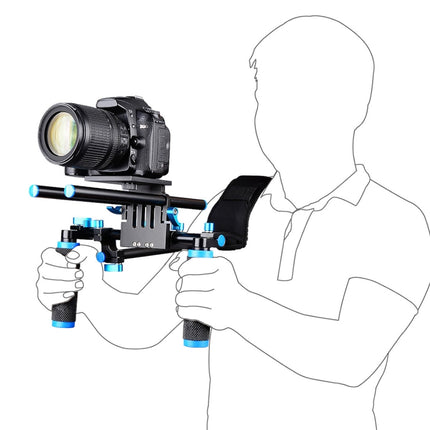 YELANGU YLG0102A-A01 Dual Handle Shoulder Mount Support Kit DSLR Rig, YLG0102A-A01
