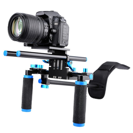 YELANGU YLG0102A-A01 Dual Handle Shoulder Mount Support Kit DSLR Rig, YLG0102A-A01